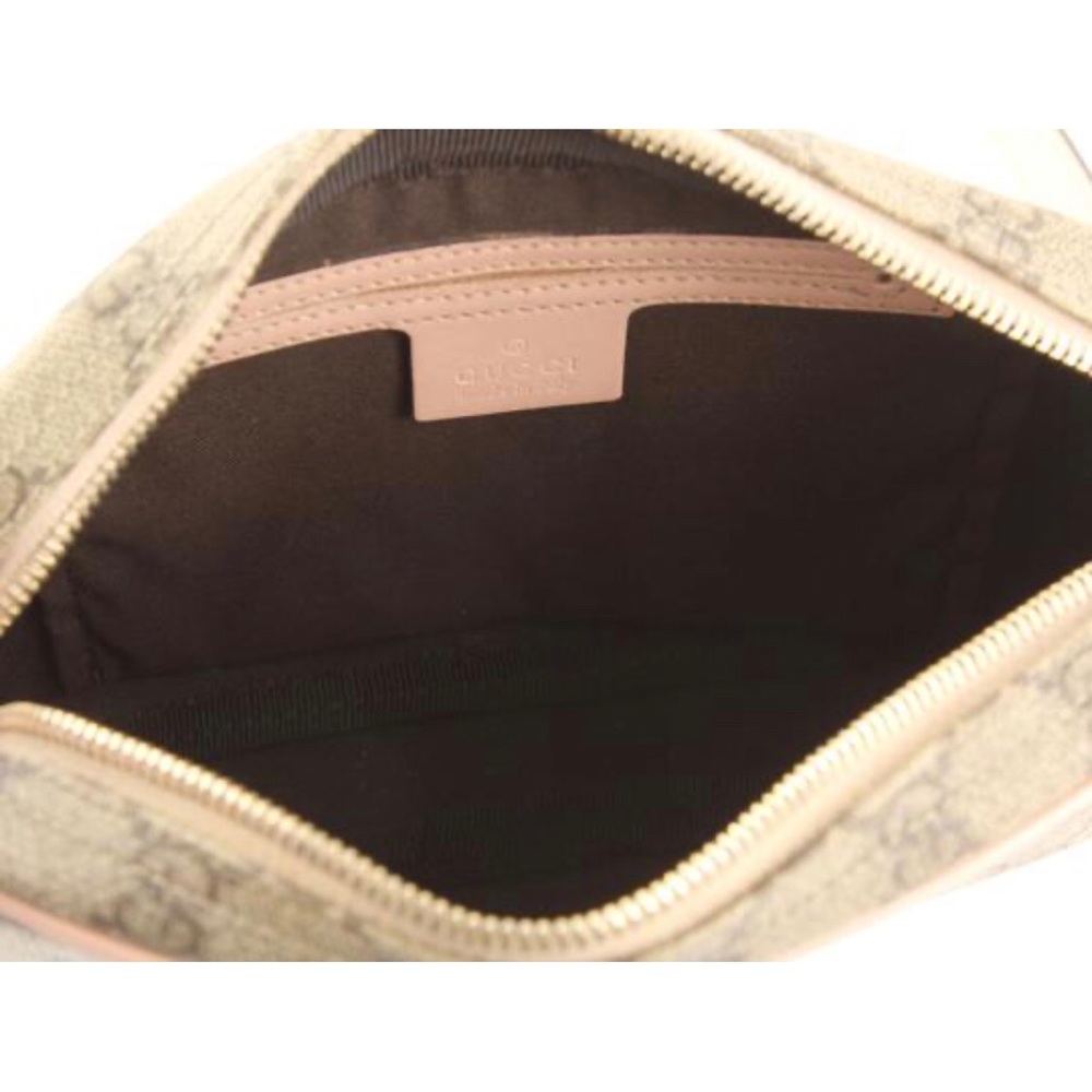 GUCCI GG Supreme Pink Coated Canvas Crossbody - Picture 5 of 8